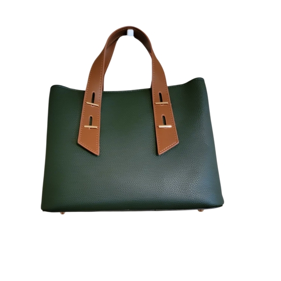Boutique Handbags - Nwot Green and Tan Women's Handbag.